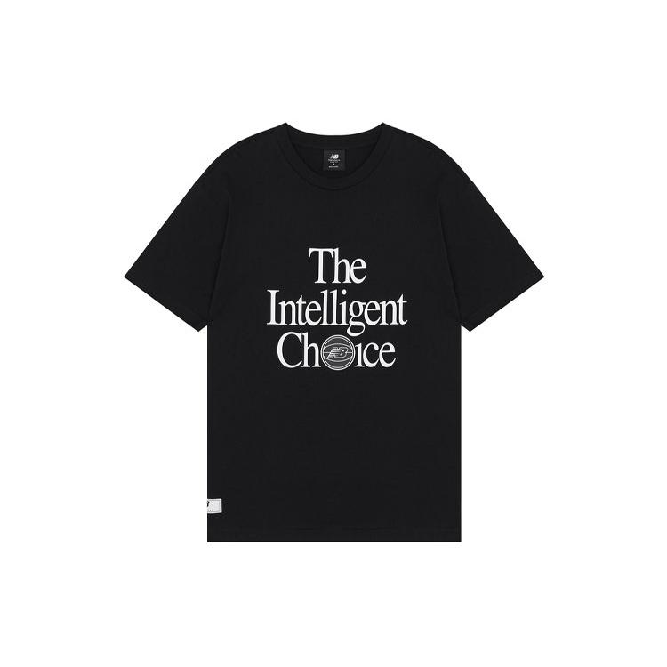 New Balance Men s New Balance Alphabet Printing Sports Round Neck Pullover Short Sleeve Black MT13586-BK S