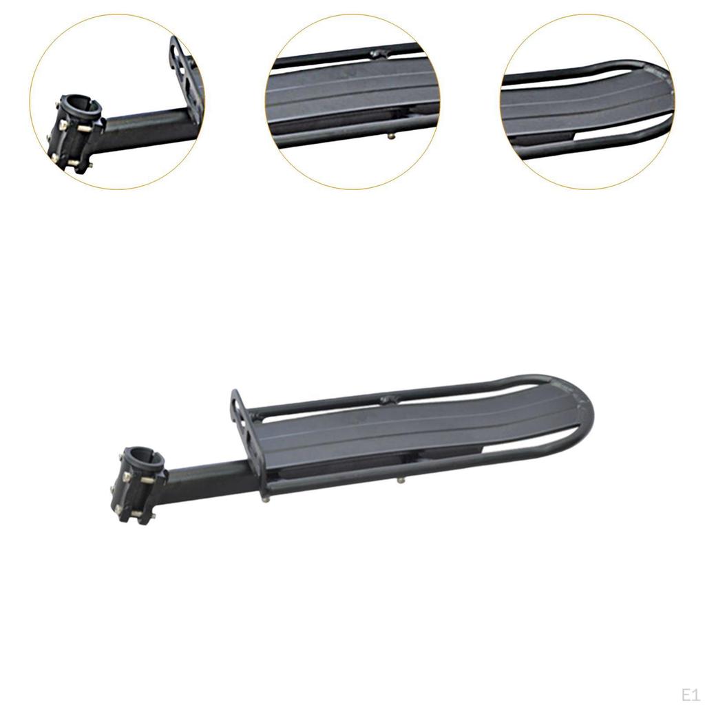 Bike Rear Rack Luggage Carrier, Seat Post Mounted Cycling Equipment for Mountain Road Bicycles Cargo