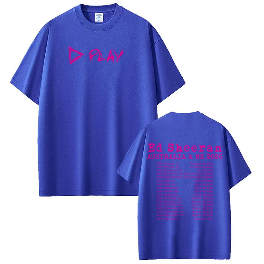 Ed Sheeran Loop Tour 2026 Magliette Stampa Double-sided Unisex Donna Magliette Harajuku Cotone Estetica Magliette Trendy Streetwear