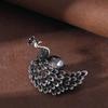 Exquisite Peacock Rhinestone Brooch - Unique High-end Lapel Pin for Suits