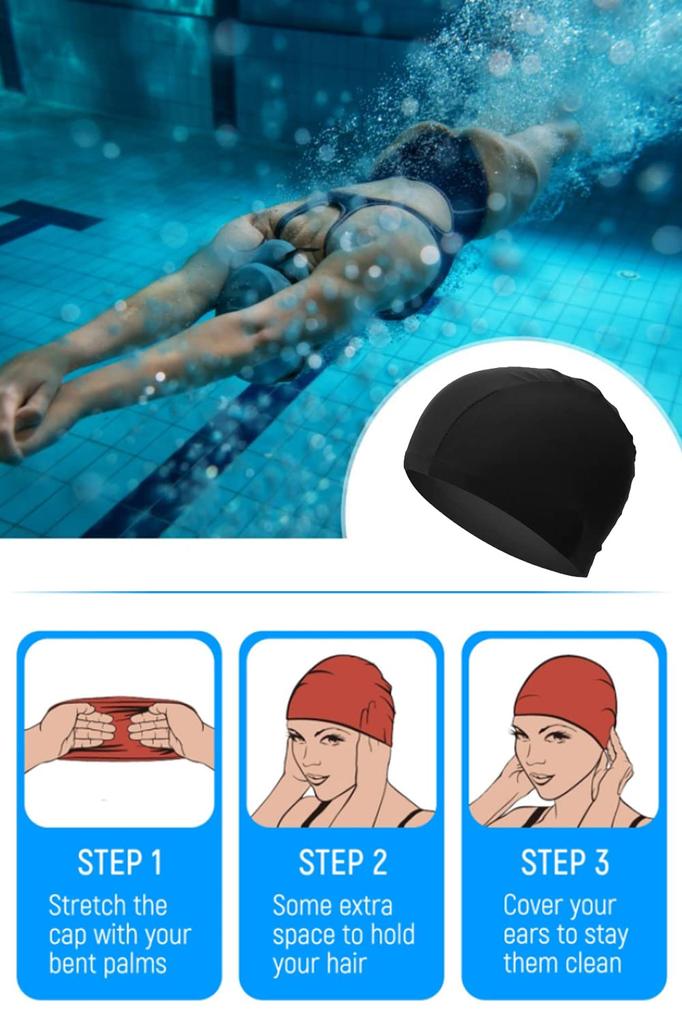 YFFSFDC Swim Cap, Swimming Cap, Pool Hat, Swimming Cap, Men's,