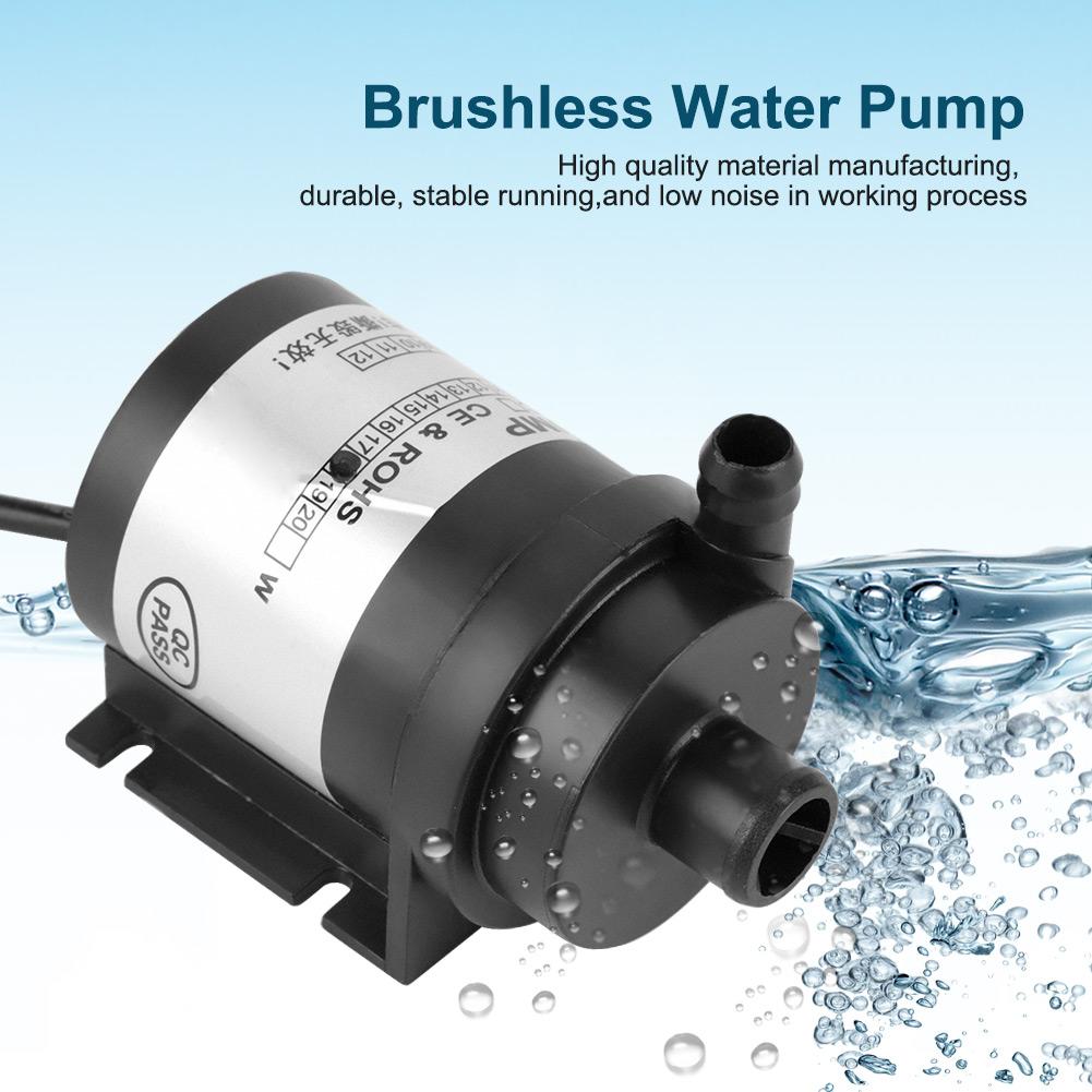 DC 12V 18W Black High Temperature Resistance Circulation Low Noise Brushless Water Pump