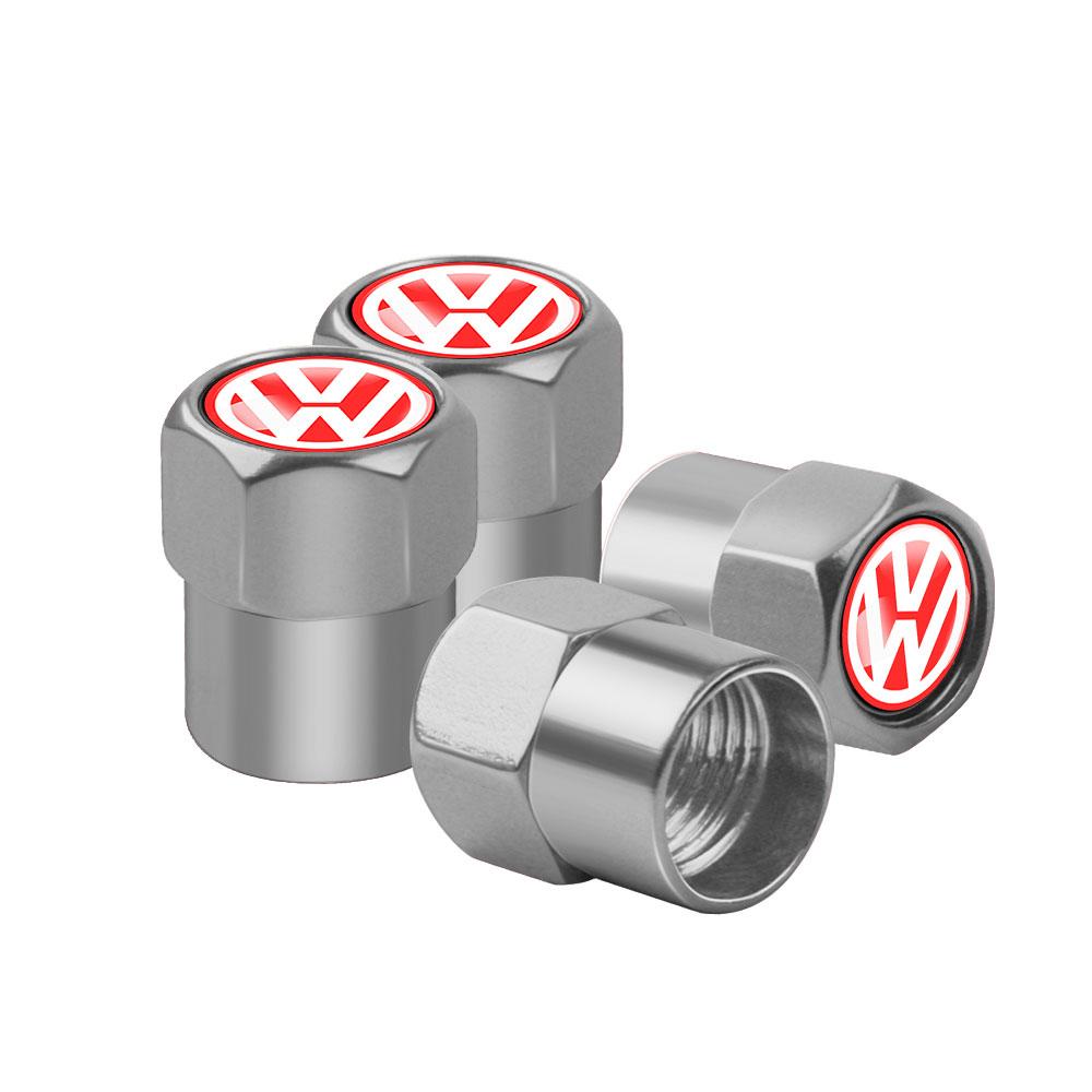 Pro VOLKSWAGEN VW 4ks Kovová slitina Kola Auta Zátka Ventilku Pneumatiky Krytky Stonku Pneumatiky Pro Volkswagen VW Golf Polo Tiguan Passat GTI