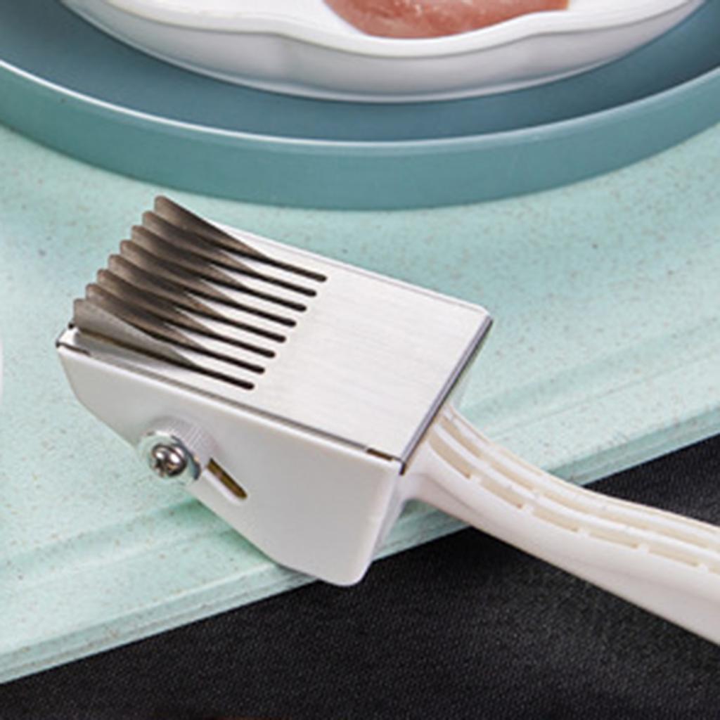 Fleischzartmacher 8 Klingen Fleischschneideklopfer Tintenfischschneidemesser Schweineschwarte Hühnermagenmesser Für Schweinefleisch Fisch Küchenhelfer