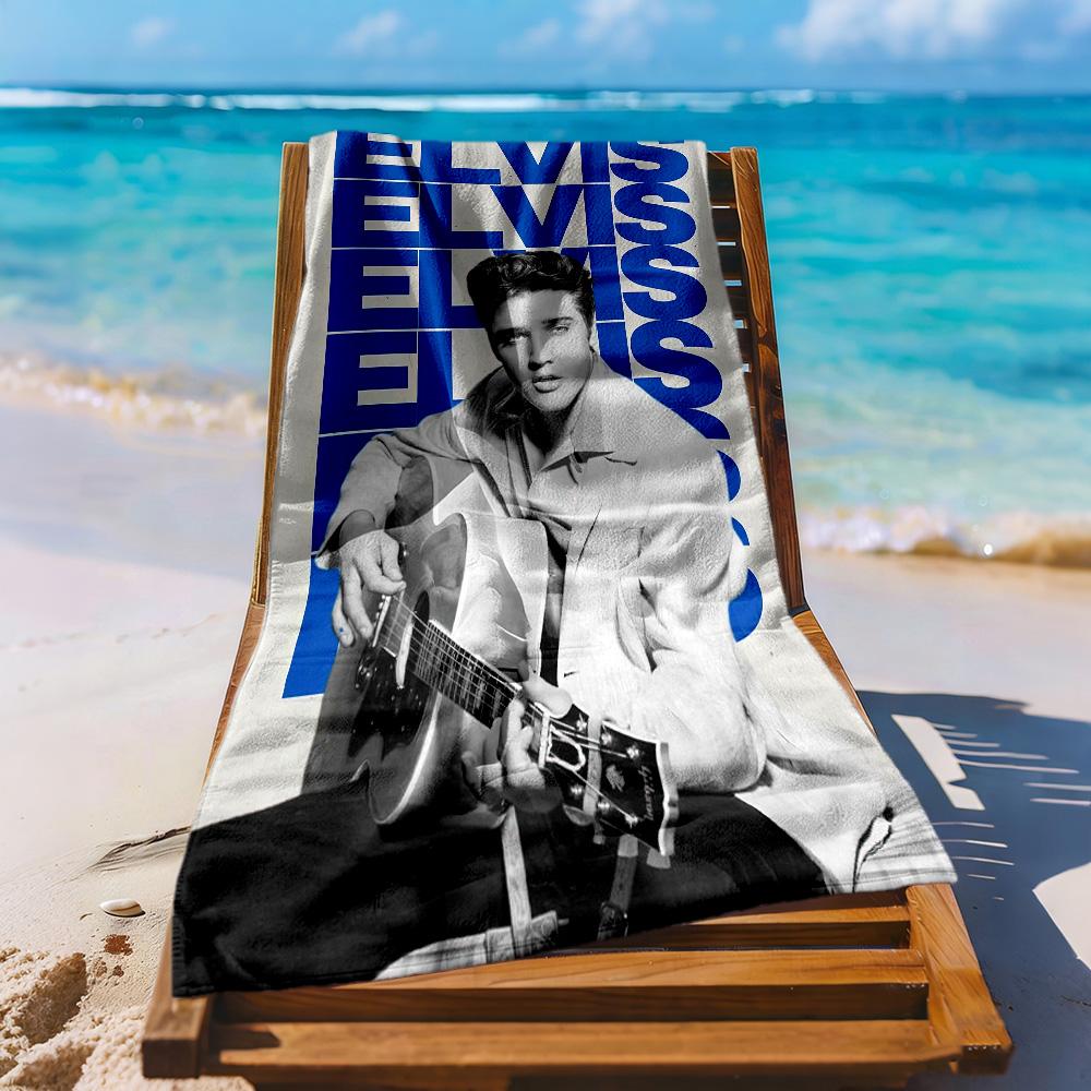 Elvis Beach Towel Soft Durable Quickdry Comfortable Lightweight Suitable For Swimming Gym Camping Yoga Vacation