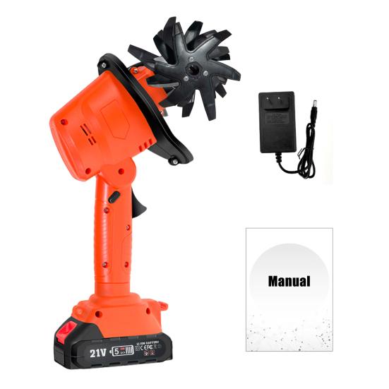 Cordless Mini Tiller Speed Ergonomic Design Cultivator Sharp Blades High Portable Battery Powered Electric