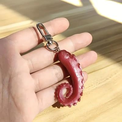 Creative Realistic Squid Keychain, Combining Trendy and Fun Elements