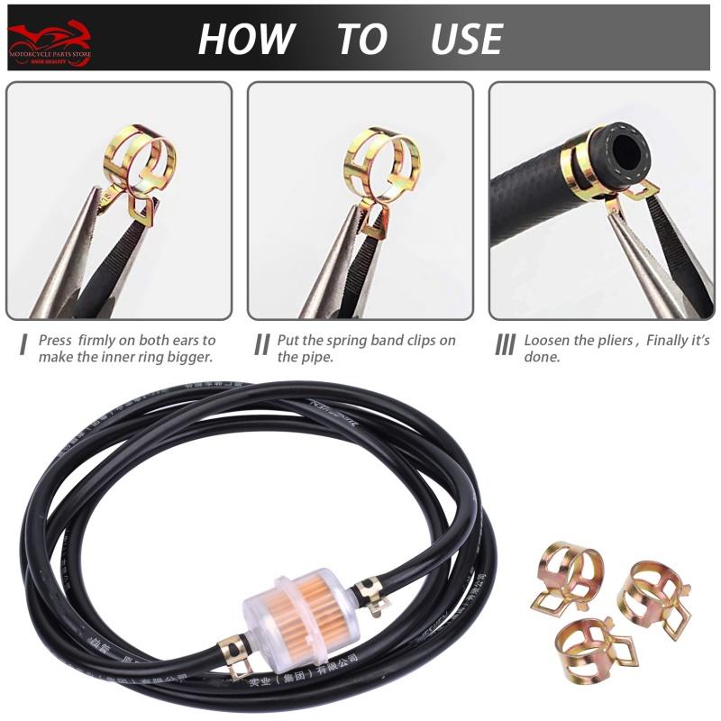 8mm I/D NBR Universal Fuel Injection Pipe High-pressure Pipeline Petrol Oil Tube Fuel Tank Tube Tubing Gasolin* Pipe Hose Line