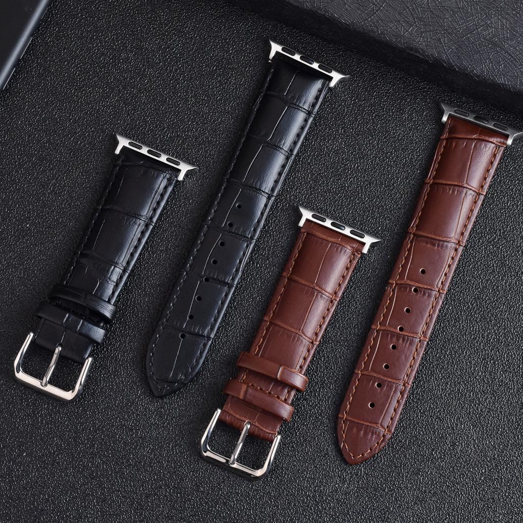 Bracelet Belt Leather Band for Apple Watch Series 10 42mm 46MM 44MM 40MM 41MM 45MM 49mm Strap for iWatch 10 9 8 7 6 SE 5 4 Wristband
