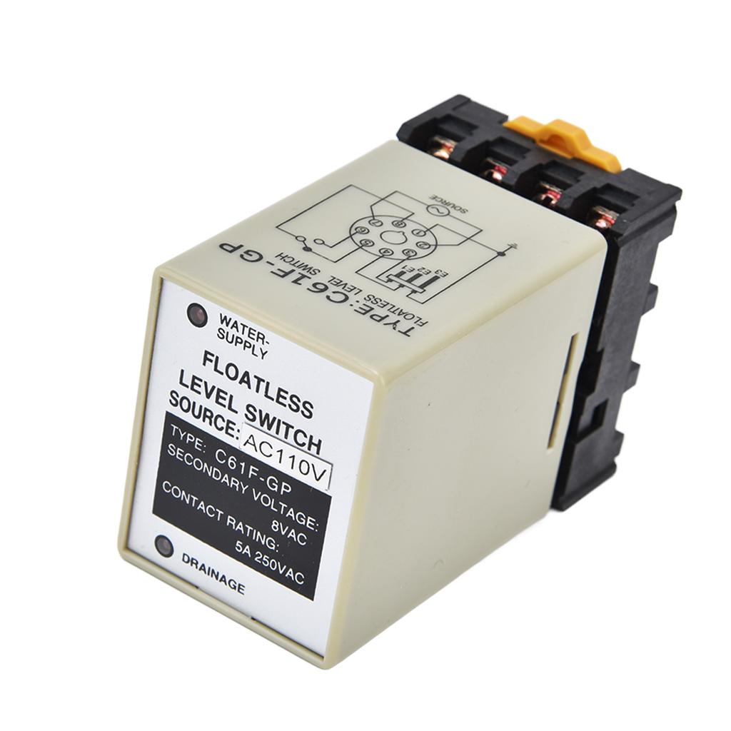Floatless Level Relay Environmental Flame Retardant Shell High Accuracy C61FGP Water Level