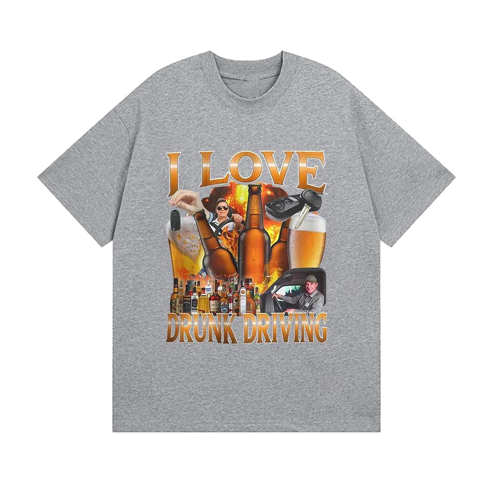 Funny Beer Lover Drinking Humor Present Meme Printed T-Shirt Women Fashion T Shirts Summer Round Neck Short Sleeve Clothing
