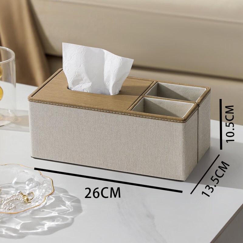 Xihe Desktop Tissue Box with Dual Storage