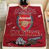 Custom Name Arsenal Flannel Blanket, High Quality Comfortable for All Seasons, Home Decor, Warmth and Comfort