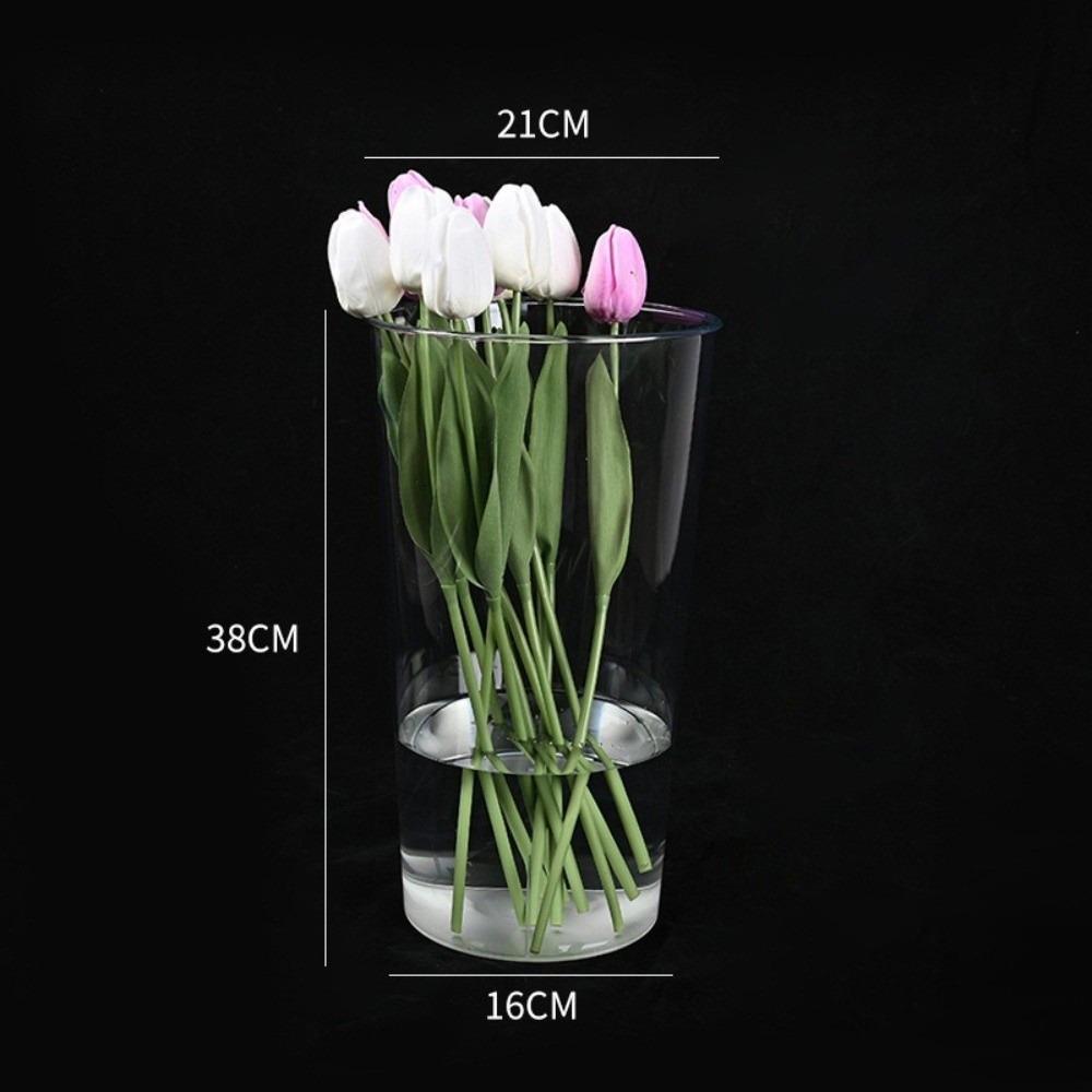 Modern Flower Vase Acrylic Deep Water Flower Pot New Floating Candle Holder Home Decoration