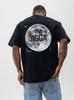 Jigga Wear Moon XXL Black Oversized Short Sleeve T-Shirt