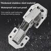 Stainless Steel Frogs Hinge 4-inch Thick Bridgess Type Buffer Hinge Slot Free Marbless Cabinet Door Mahjong Table Hinge