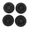 4PCS RC Crawler Tires 1.9 Inch Rubber   RC Tire with Plastic Wheel   for   1Celsius10 Remote Control Cars