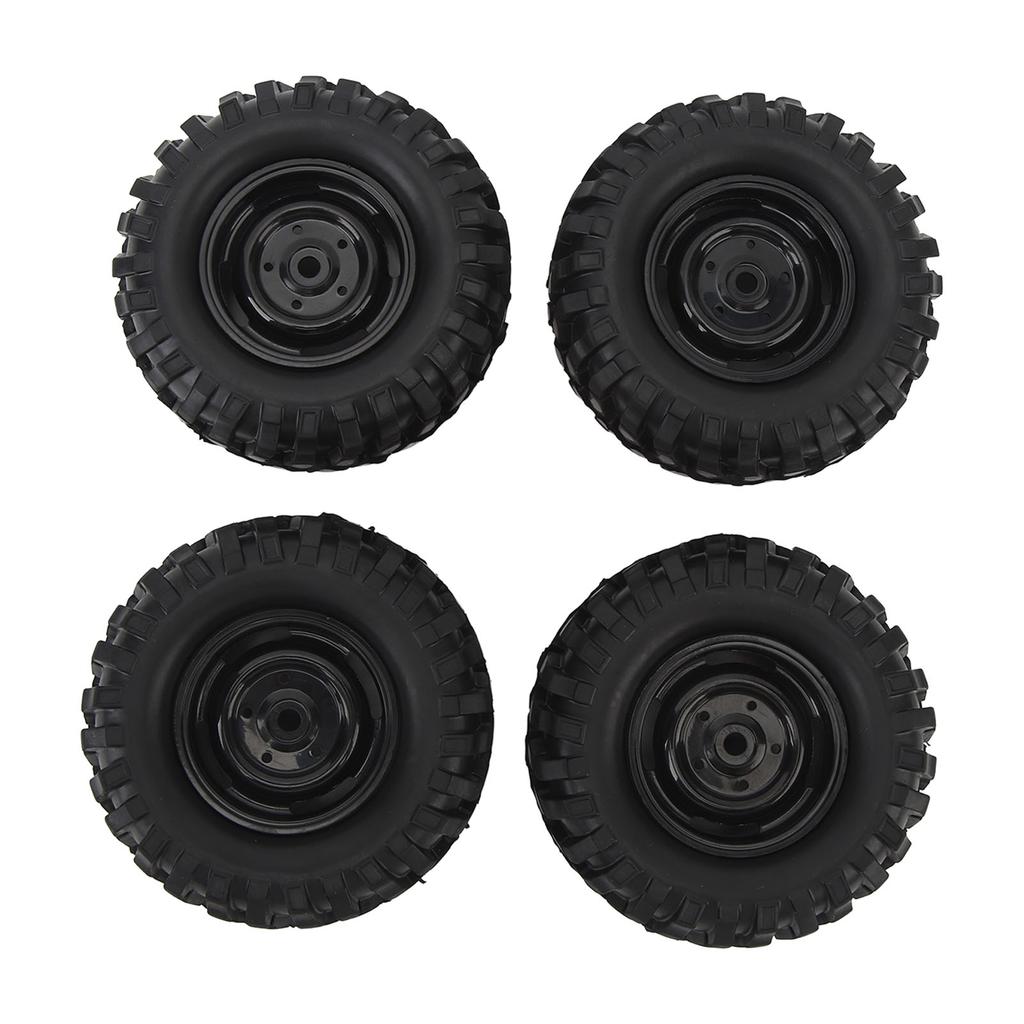4PCS RC Crawler Tires 1.9 Inch Rubber   RC Tire with Plastic Wheel   for   1Celsius10 Remote Control Cars