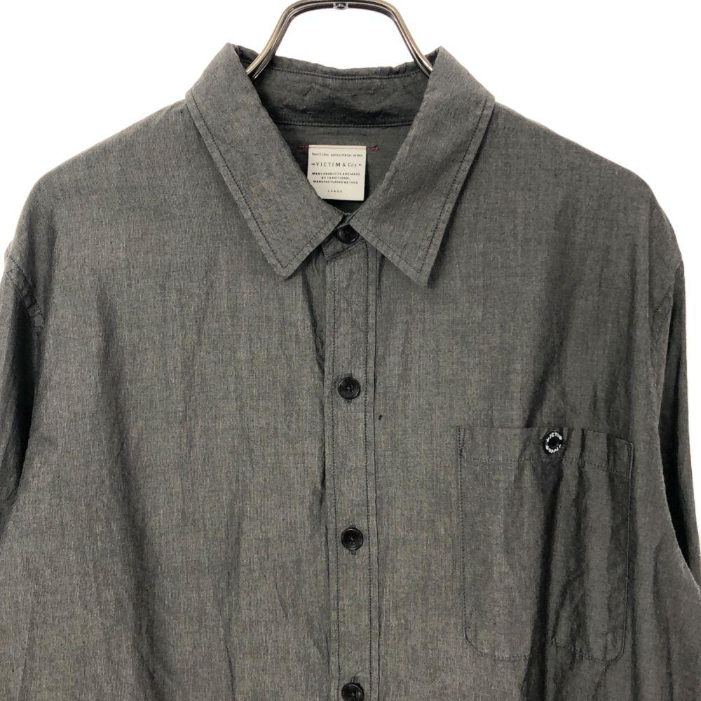 VICTIM made in Japan Long sleeve Cotton shirt L Gray Men's Used