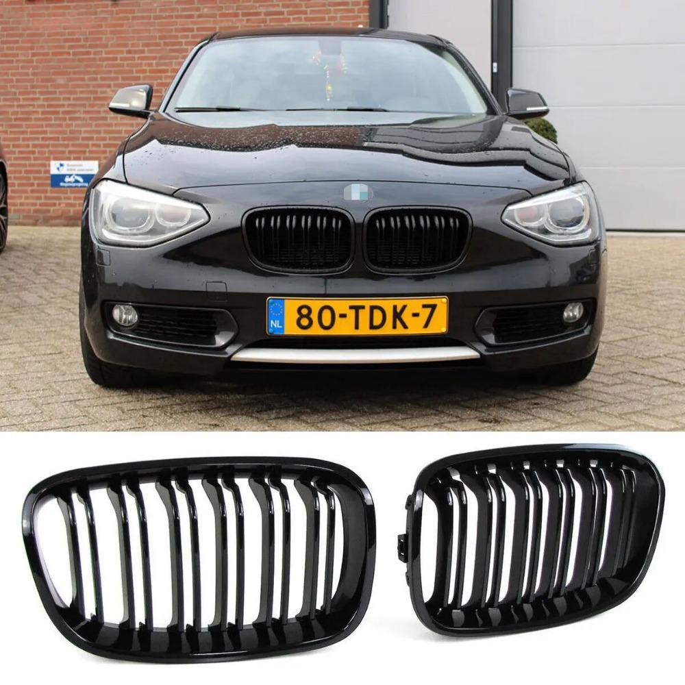 Front Kidney Grill Grille For BMW F20 F21 1 Series M Sport Gloss Black 2011-2014 RDMEV1