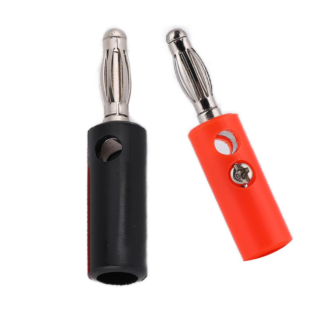 10PCS U56 4mm Banana Plug DIY Cable Connectors Adapters for Electrical Testing Red Black YellowGreen Blue