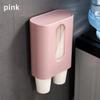 1 Pcs Automatic Cup Extractor Water Dispenser Water Cup Holder Punch Free Paper Cup Storage Rack Household Disposable Cup Holder