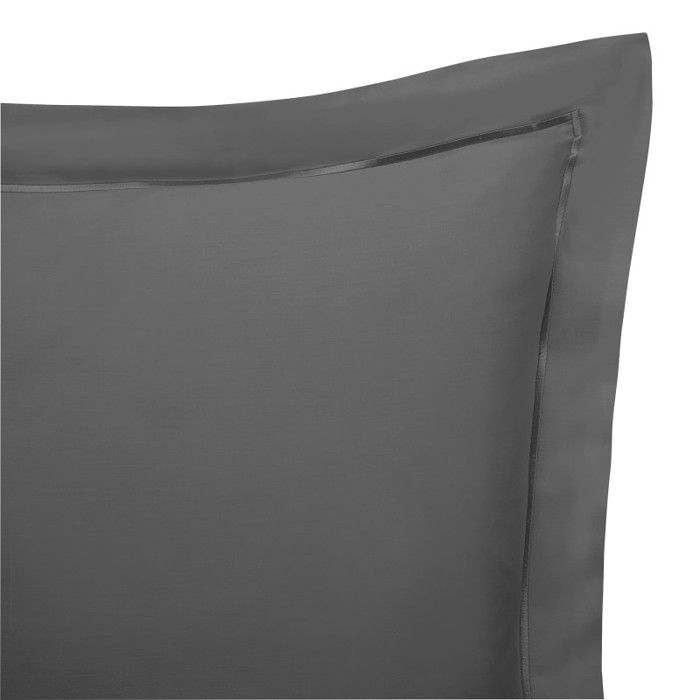 "Prestige" Pillowcase 100% Combed Cotton Satin 120 Threads/cm² Pure Cotton - 65x65 - Prestige Graphite