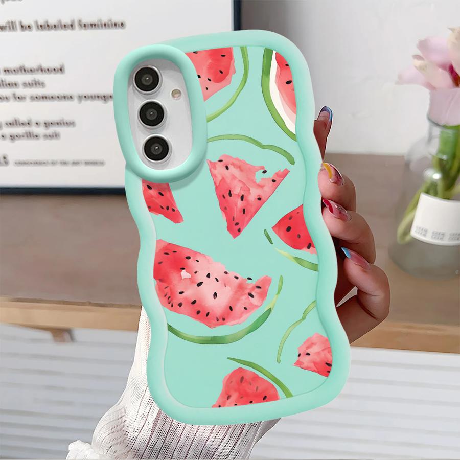 Case for Samsung Galaxy A52 A55 A06 A50 A02s A30 A51 A73 A20 A05 A03 A04 Soft Phone Cover Fruit Watermelon Kiwifruit