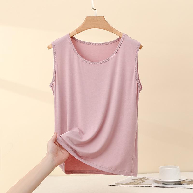 Plus Size Modal Spaghetti Strap Tank Top for Women – Summer Loose Fit, Sleeveless, Slimming Base Layer