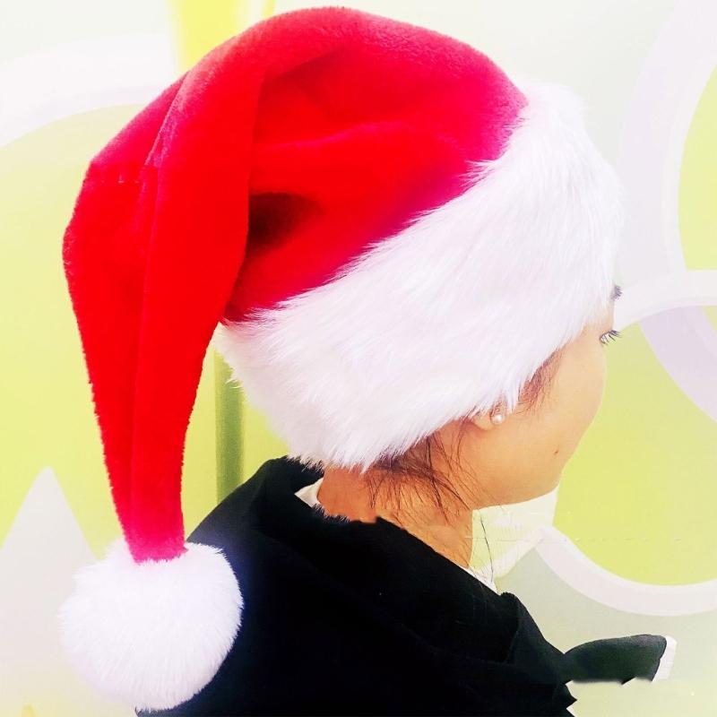 Christmas Headwear Cap Thicken Plush Perfect for the Holidays Colorful Outfits for Cosplay Santa Furry Hat