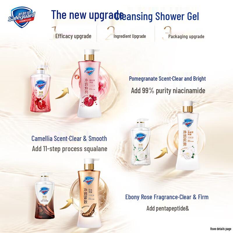 Safeguard Deep Ebony Rose Scented Shower Gel