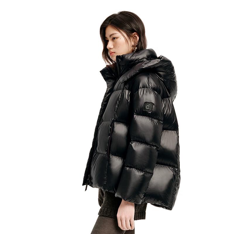 Ailaiyi Star Ring Women's Hooded Short Goose Down Jacket