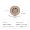 Embedded LED Wall Lamp, 360 Degree Rotation, Adjustable Angle, Hidden Recessed, Bedside Light, Folding Switch, Aisle Stair Sconc