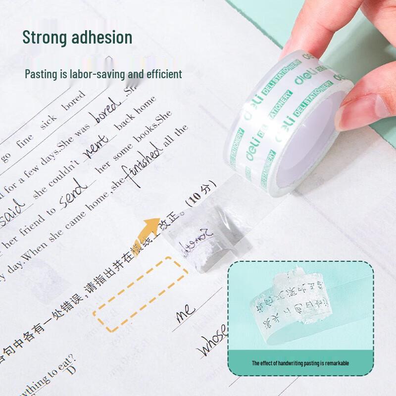 Deli Easy-Tear Transparent Stationery Tape