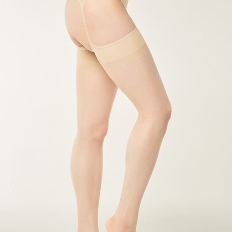 HUGDAY (3 Denier) Garter Belt Integrated Stockings