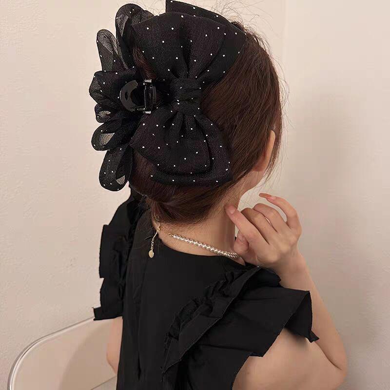 

Double-Sided Mesh Bow Claw Hair Clip - Princess Style