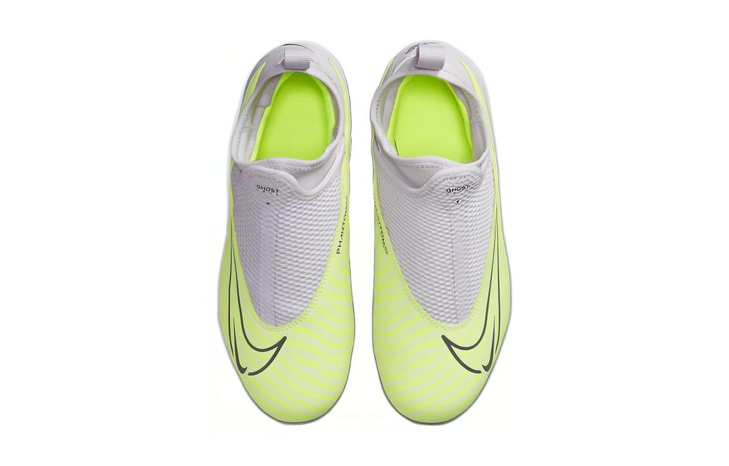 Nike Phantom DF AG Kunstrasen Synthetikleder Rutschfest Niedrig geschnitten Kindersockenfussballschuhe Grau Grün Kinder DV3069-705