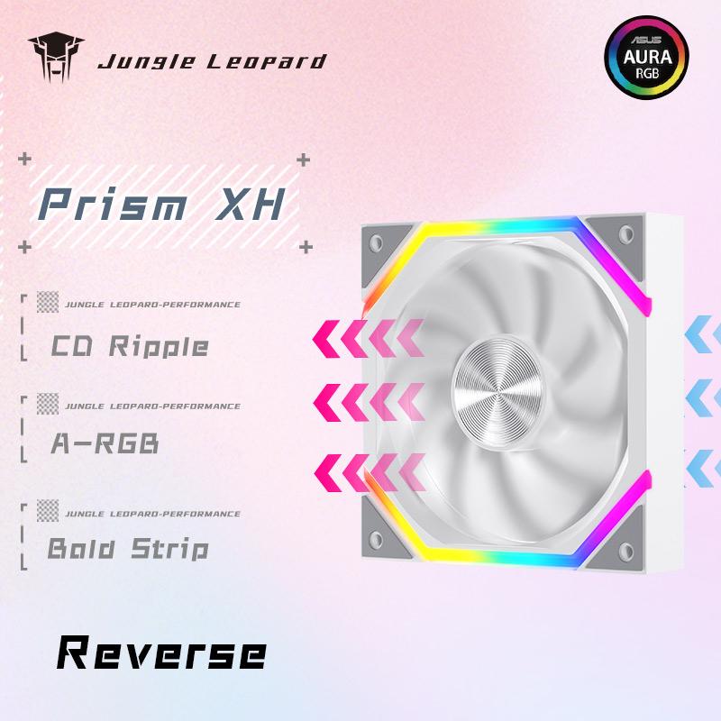 Jungle Leopard Galaxy Prism XH Flowing Running Lights PC Case Fan 120mm  ARGB Cyclic Mirror Light Effect PWM Cooling Fan