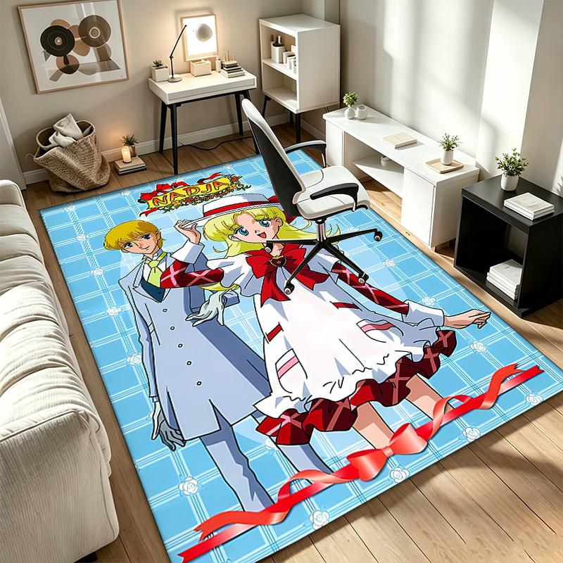 Ashita no Nadja Ein Teppich geeignet für Bürostuhlbereiche Wohnzimmer und Computertische perfekt für Heimbüros und ein ideales Weihnachtsgeschenk