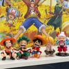 Anime Peripheral Series One Piece Luffy Solon Sanji Q-Version Sitting Posture Children'S Model Figurine Toy Gift Collectibles