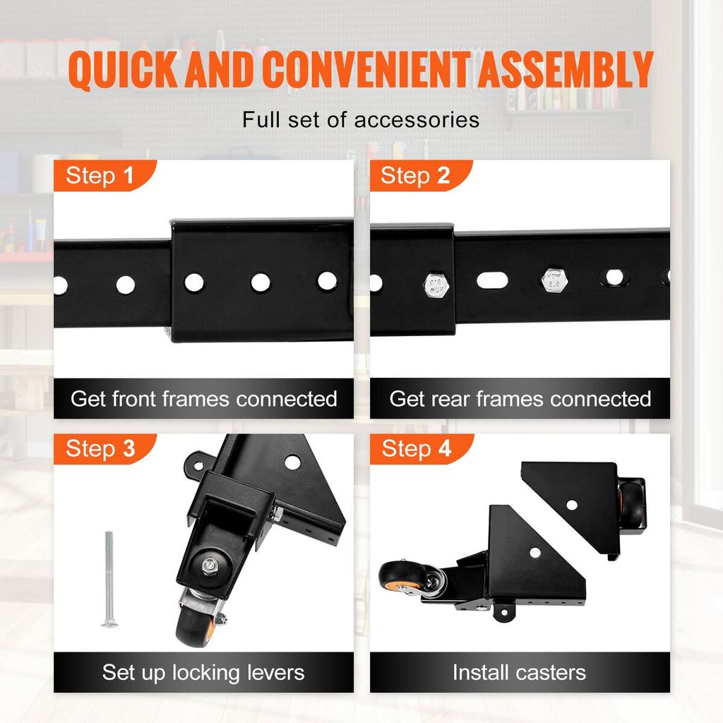 Mobile Base Heavy Duty Universal Stand 650 Lbs Capacity For Tools Machines