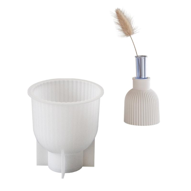 Hydroponic Plant Vase Molds European Ripple Vase Moulds Test Tube Perfect for Water Cultivation and Creative Flowerpot