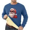 Men Sweatshirt Christmas Shirt Long Sleeve Funny Holdiay Crewneck Xmas Tops