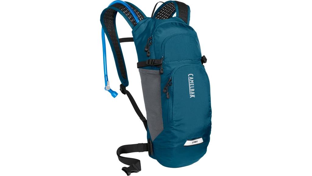 Camelbak Lobo 9 Cycling Hydration Bag with CRUX Reservoir Moroccan Blue (2L),