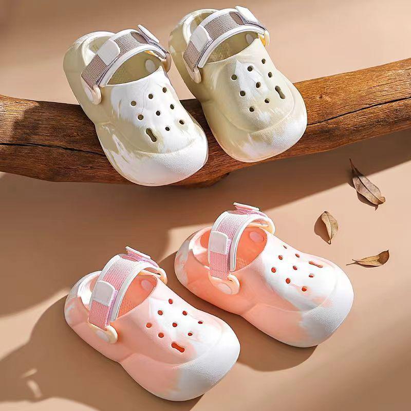 Kids' Cute Cartoon Closed-Toe Sandals – Soft Sole Outdoor Shoes for Boys and Girls, Sizes Small to Large