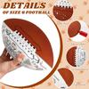 Size 6 Kids Football Custom Color Youth Football Color Your Own Footballs Includes Air Pump 12 Pcs Makers DIY Coloring Footballs Craft Gifts 10.4
