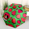 1pc Strawberry Cat Automatic Opening/closing Umbrella with Auto Open/Close, Windproof, Foldable Sunshade, Perfect Gift for Friends, Durable