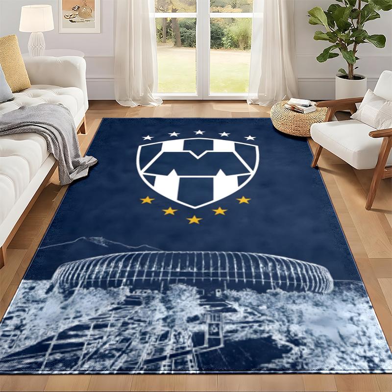 Club de Futboll Monterrey ICON Carpet Door Mat for Living Room or Bedroom Protective Mat Under Chair Office Decoration Christmas Gift Birthday Present