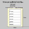 Self-Adhesive Writable Shipping Label Sticker with Backing Paper - Customizable for Warehouse and Logistics