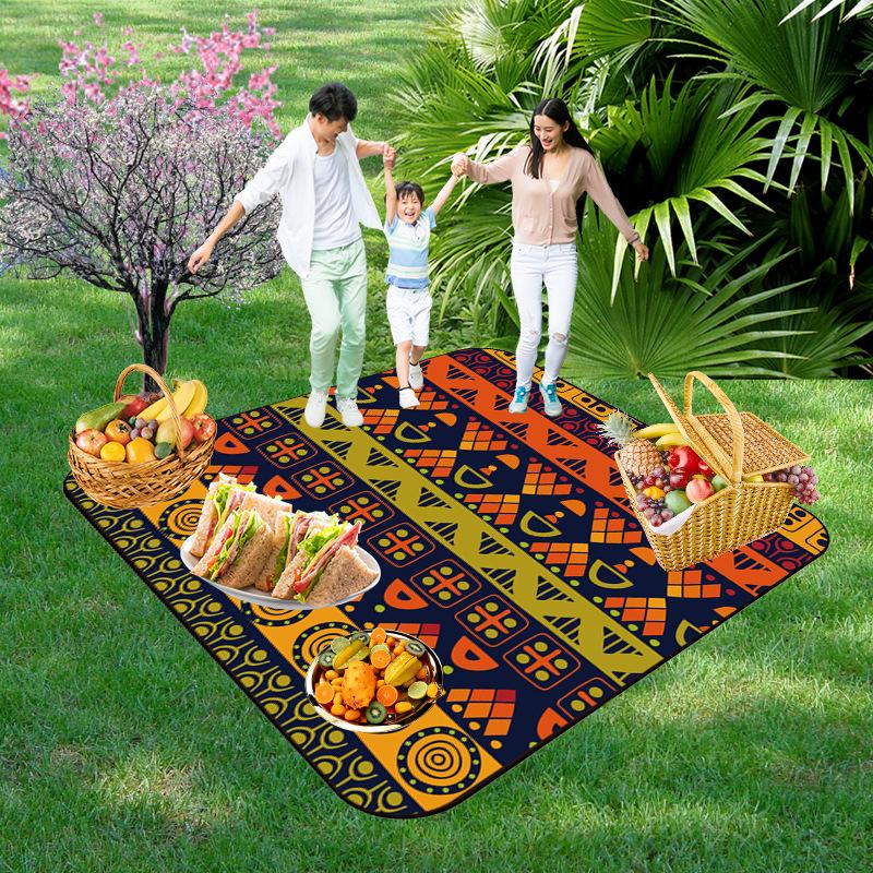 Picnic Blankets Extra Large, Waterproof Foldable Outdoor Beach Blanket,3-Layer Picnic Mat for Camping, Hiking, Travel, Park, Concerts